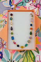 Mariposa Jewel Tone Beaded Necklace