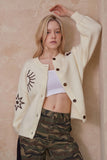 Celestial Embroidered Cardigan