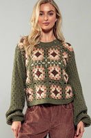 Geometric Harmony Knit Sweater