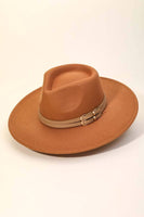 Vegan Suede Double Strap Fedora