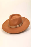 Vegan Suede Double Strap Fedora