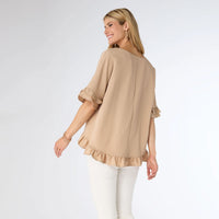 Carley Flowy Ruffle Top