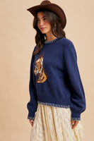 Horse Knit Pullover