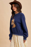 Horse Knit Pullover
