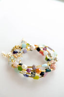 Jill Colorful Beaded Clasp Bracelets- Mariposa