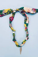 Handcrafted Scarf Interchangeable Charm Necklace
