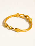 Deloise 18K Gold Non-Tarnish Knot Link Bracelet