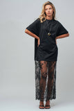 Mixed-Media T-Shirt Dress