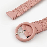 Braided Round Buckle Belt