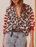 Vintage Leopard Print Cardigan