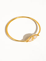 Aileen 18K Gold Vintage Star Shell Bangle