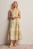 Floral Smocked Midi Dress