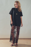 Mixed-Media T-Shirt Dress
