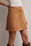Alayna Suede Mini Skirt