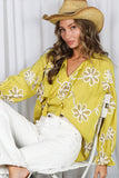3D Floral Karlie 100% Cotton Blouse (2 Colors!)