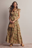 Beatrix Maxi Skirt: Sage Green