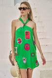 Trinie Postcard Amory Halter Mini Dress