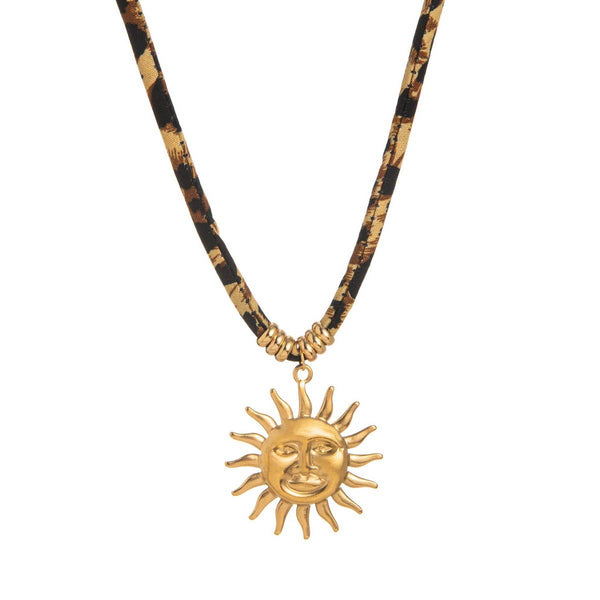Leopard Cord Necklace
