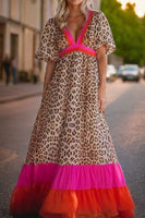 Leopard V-Neck Maxi Dress (Website Exclusive)