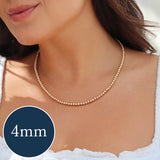 Jane Adjustable 14K Gold Filled Classic Gold Beaded Necklace