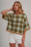 Gingham Maizie Sweater
