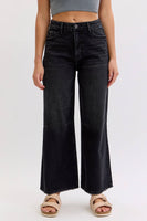 High Rise Crop Wide Leg