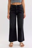 High Rise Crop Wide Leg
