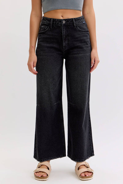 High Rise Crop Wide Leg