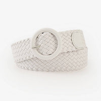 Braided Round Buckle Belt