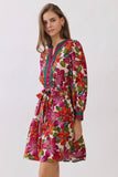Alanis Mixed Floral Mini Dress