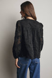 Lace Boho Blouse (Black or Ivory)