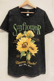 Sunflower Bouquet Mineral Tee