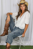 Gracie 100%Cotton Eyelet Lace Top