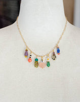 Vivi Dainty Colorful Charm Beaded Necklace
