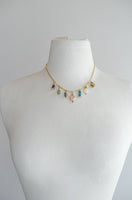 Jill Colorful Beaded Charm Necklace