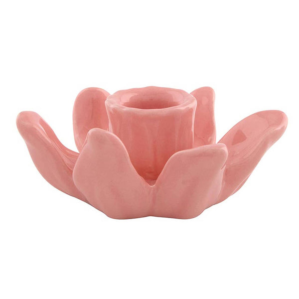 Pink Blossom Taper Candle Holder