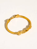 Deloise 18K Gold Non-Tarnish Knot Link Bracelet