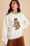 Horse Knit Pullover