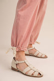 Denim Striped Parachute Pants