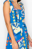 Tropical Vintage Print Maxi
