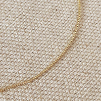 18k Gold Filled 0.5mm Marley Box Chain Anklet