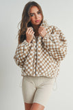 Checkered Teddy Fleece