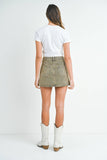 Micro Clean Hem Skirt