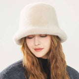 Fluffy Faux Fur Bucket Hats