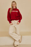 Christmas Sweater with Lettering