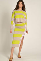 Desi Striped Sweater Set