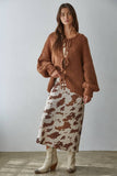 Jenna Cow Print Skirt