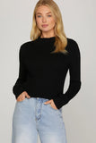 Essential Ribbed Mockneck