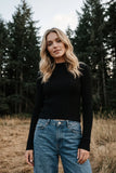 Essential Ribbed Mockneck