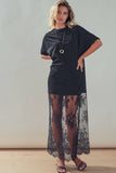 Mixed-Media T-Shirt Dress
